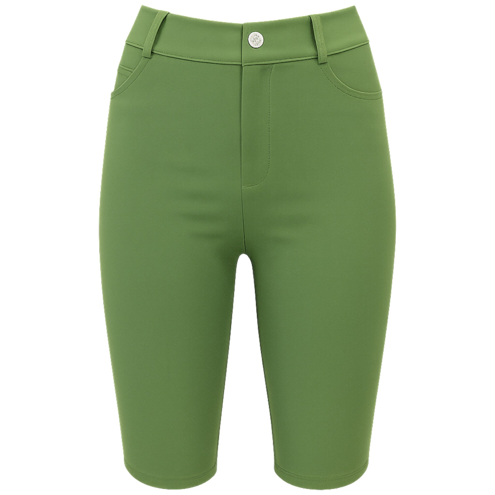 Ladies Khaki Green Shorts